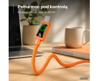 USAMS Kabel PD 60W USB-C/USB-C 1,2m pomarańczowy - 1569113 - zdjęcie 3